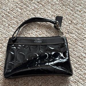 Coach Black Wristlet Bag